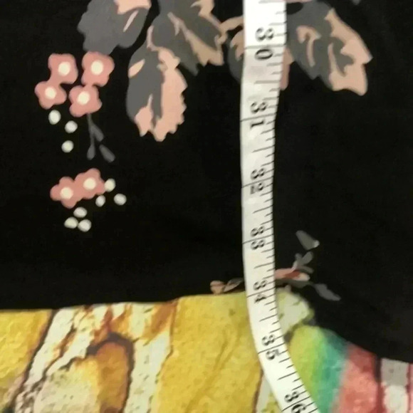 Isabel maternity dress/top XS‎ black with floral print - Picture 4 of 9